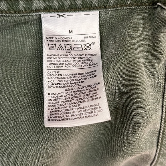 EUC Old Navy Green Collared Dress Medium - Picture 3 of 7